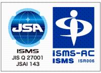 認定マーク JSA ISMS JIS Q 27001 JSAI 143 ISMS-AC ISMS ISR006